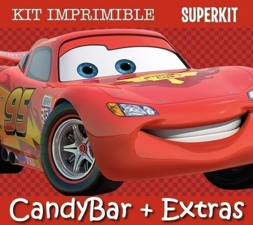Kit Imprimible Cars 2 Disny Pixar - Invitaciones Cumpleaños