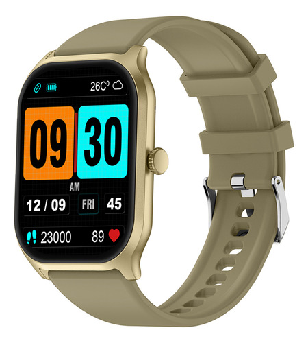 Smartwatch Zwear Zl77j Relógio Inteligente Tela 2 Gold