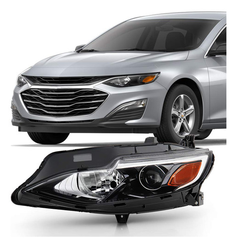 Para Modelo Halogeno Solamente Chevy Malibu Proyector Faro