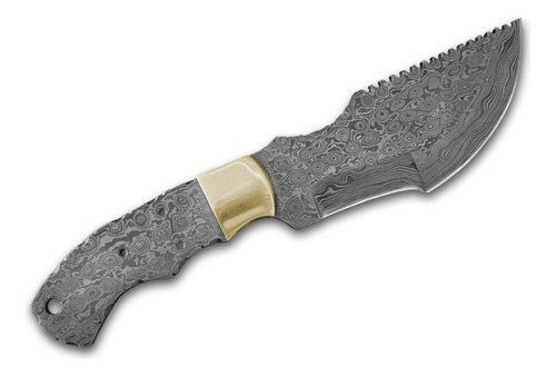 Whole Earth Supply Damascus Tracker - Cuchillo De Caza En Bl