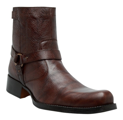 Botas Casuales Para Hombre Cafes De Piel Alta Calidad Dluca