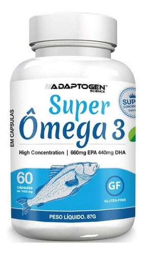 Super Omega 3 1000mg 60 Caps - Adaptogen Science