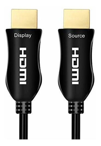 Cable Hdmi De Fibra Optica 4k 200 Pies, Hdmi 2.0 18 Gbps, A