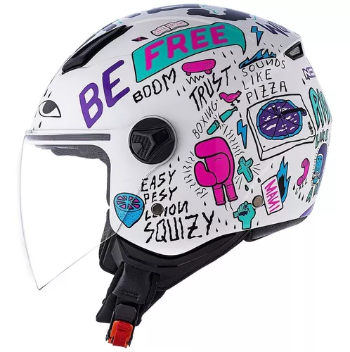 Capacete Aberto Norisk Orion Free Tamanho Do Capacete 58/m Cor Branco