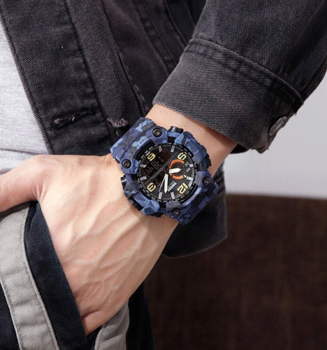 Reloj Moderno Camuflado Skmei 1520 Original Genuino