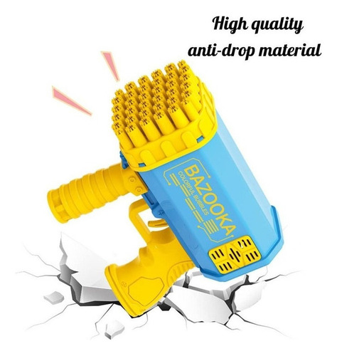 Ametralladora De Burbujas Bazooka Automática De Soplado De B