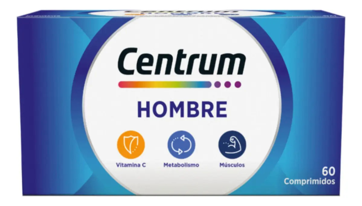 Suplemento en comprimidos Centrum Hombre Sin sabor de 60 un