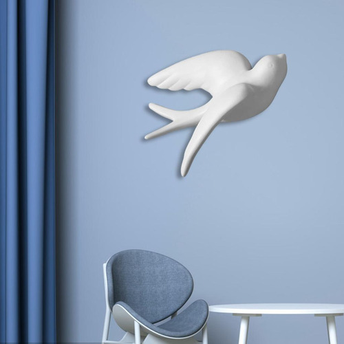 Cute 3d Cerámica Pájaro Golondrina Mural L A La Derecha