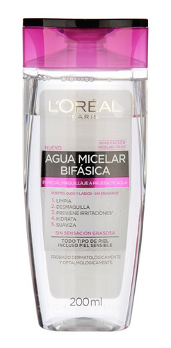 Agua Micelar Bifasica L´oréal Paris Hidra Total 5 X 200ml