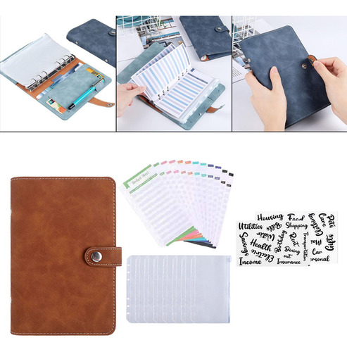 Carpeta De Cuaderno Organizador De Planificador De Marrón