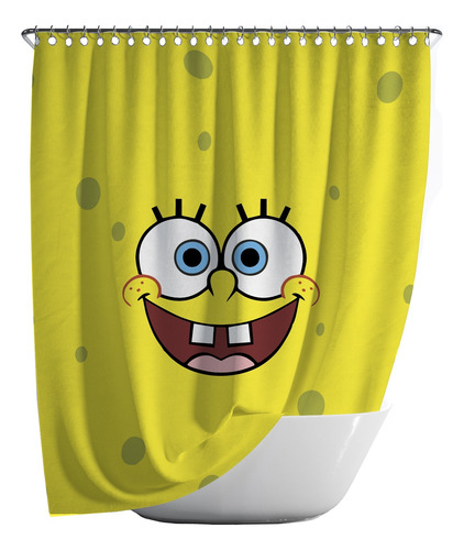 Cortina De Baño Estampada Bob Esponja