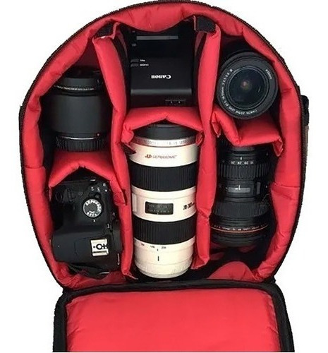 Imagem 6 de 6 de Mochila Fotográfica Pix Photopro + 5 Bottons Aleatórios