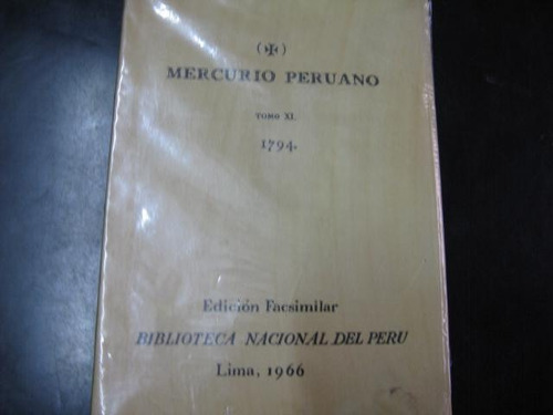 Mercurio Peruano: Libro El Mercurio Peruano Tomo 9 L69