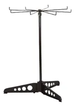 Comprar Exhibidor Bijouterie Giratorio Mostrador \u002F Altura 32cm \u002F 1 Calesita Ajustable En Altura \u002F Blanco - Negro \u002F Mercado Envío