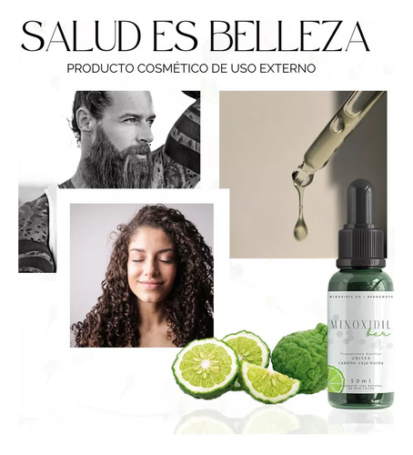 Minoxidil 5% Con Bergamota 12pack + Argan Y Bergamota