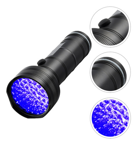 Lanterna De 51 Leds Luz Preta Luz Uv Lanterna Luz Negra