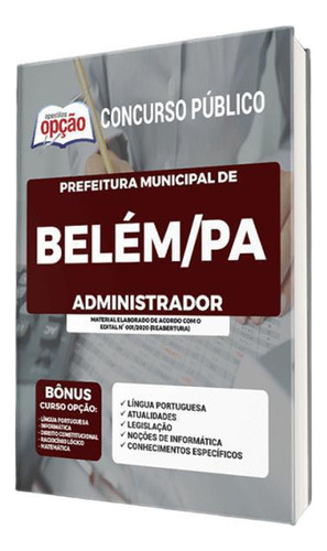 Apostila Prefeitura Belém Pa - Administrador