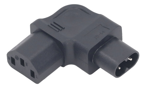 Adaptador De Corriente De Ángulo Recto Iec320 C8 A C13, 4 Pi