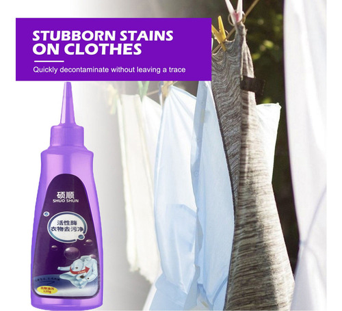 Limpador Enzimático Ativo Para Roupas, Removedor De Manchas