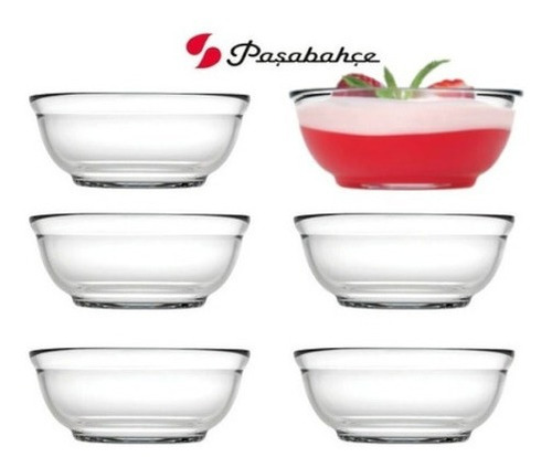 Imagen 2 de 7 de Set X 6 Unidades Mini Bowl Vidrio Dip 10 Cm Gastroboutique