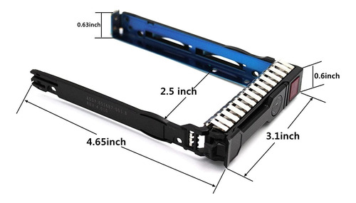 Lote De 2 Bandejas De Transporte De Disco Duro Sas Sata Ssd