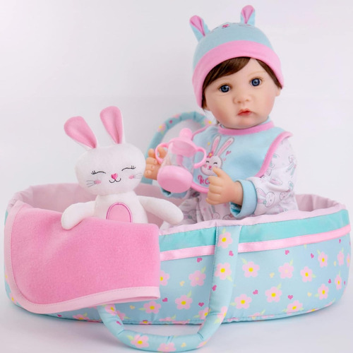 Bebes Reborns Silicona Juguetes Niña Muñeca Realista Moises