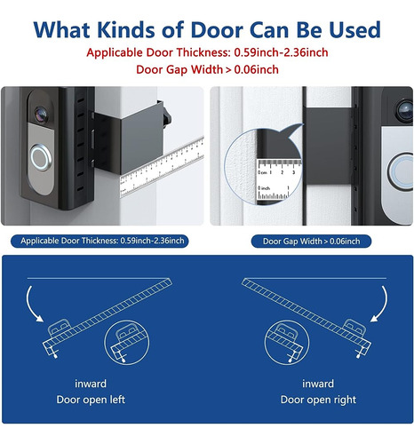 Kimilar Anti-theft Video Doorbell Mount Compatible Con La Ma