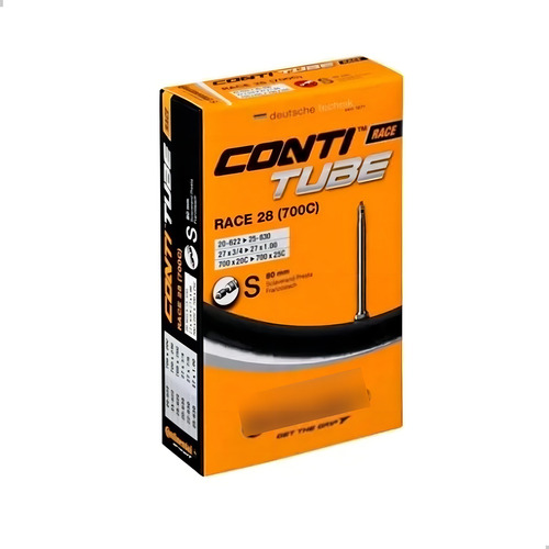 Cámara de aire Presta Continental con boquilla fina de 80 mm, 700 x 18/25