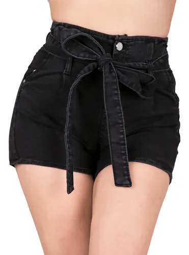 Pedicab Deliberar compañero Short Mujer Stfashion Negro 52304206 Mezclilla Stretch