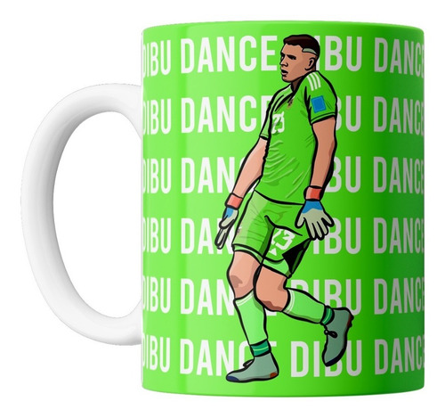 Taza De Cerámica - El Baile Del Dibu Martinez