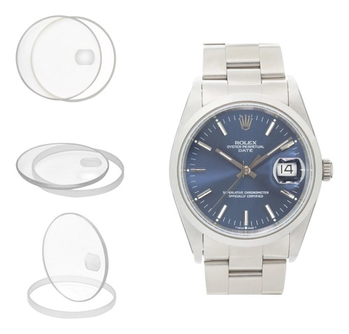 Vidrio Cristal Zafiro Para Reloj Rolex 15200 34 Mm