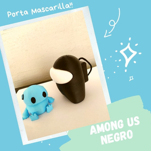 Imagen 6 de 6 de Porta Mascarillas Among Us - Guarda Mascarilla - Protector
