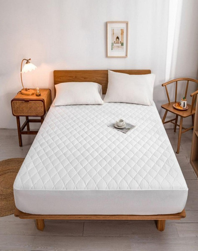 Cubre Colchon Impermeable + 1 Funda De Almohada 105x200cm+30