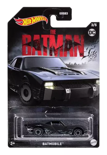 Miniatura Carrinho Hot Wheels Batmobile, branco. Batman. Código:  HKJ74-N7C5. 1:64. Novo1 Lacrado!