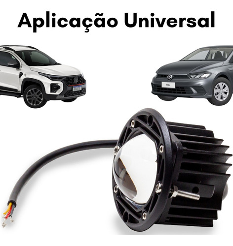 Farol Angel Eye Duas Cores De Embutir Led Off Road Tarponn