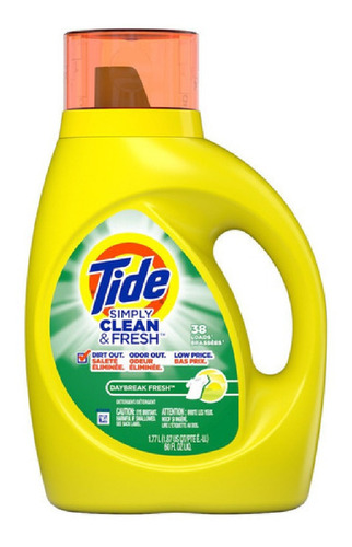 Tide Simply Detergente Daybreak Fresh 38ld 1.77l