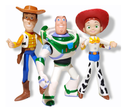 Imagen 1 de 10 de Muñeco Figura Soft Toy Story Woody Buzz Jessie 18cm Disney