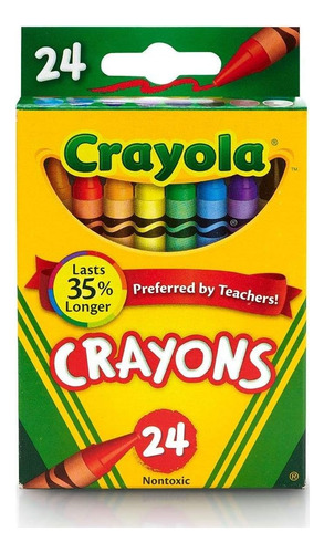 Crayola 24 Count Box Of Crayons Suministros Escolares Para C