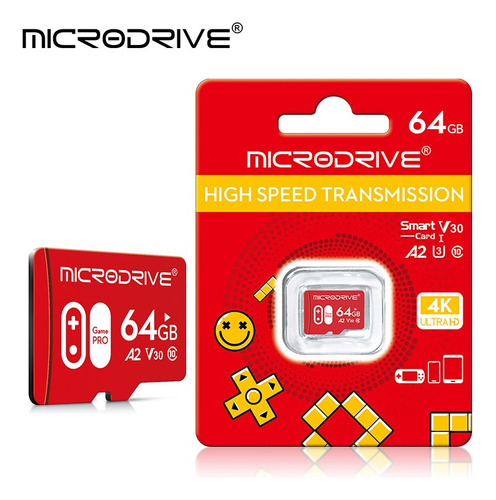 Cartão D Memória Micro Sd Microdrive 64gb P/ Nintendo Switch
