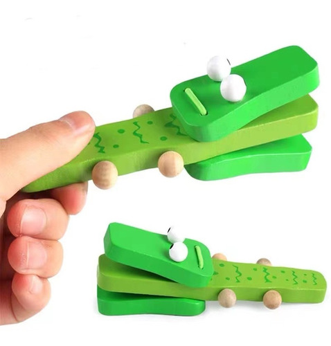 6pcs Brinquedos De Instrumentos Musicais De Madeira Montesso