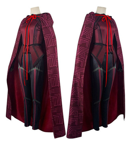 Disfraz De Traje De Wanda Visión De Halloween Para Mujer