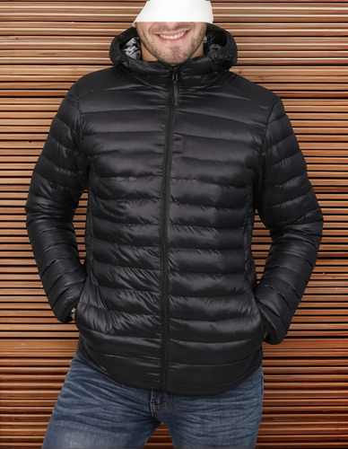 Campera Importada Reversible De Hombre Con Capucha