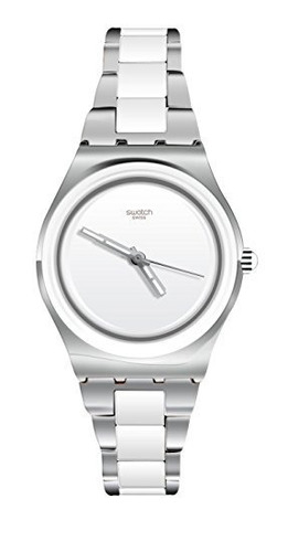 Reloj Swatch Mujer Yls141gc Tresor Blanco Y Metálico