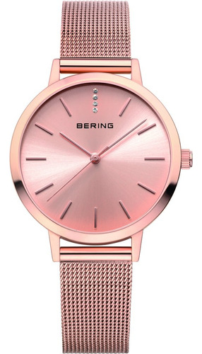 Reloj Mujer Bering Analógico Acero Inoxidable Cuarzo Zafiro