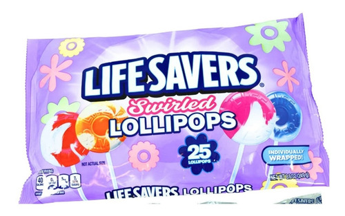 Paletas Life Savers Swirled Lollipops 249 Gr