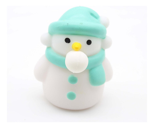 6 Navidad Escupir Burbuja Relajante Juguete Muñeco De Nieve