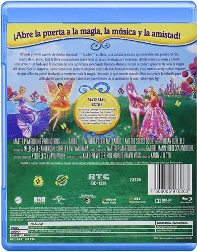 Barbie Y La Puerta Secreta | Blu Ray Película Nueva