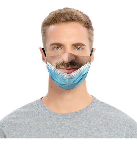 2x Mascarilla De Broma Bufanda De Moda Reutilizable