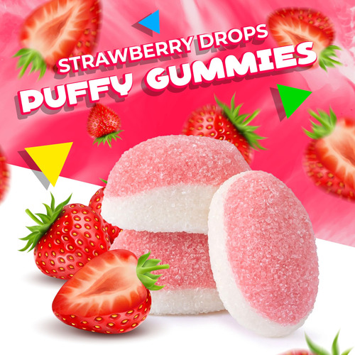 Gomitas Hinchadas Con Forma De Gotas De Fresa Candy Laetafoo