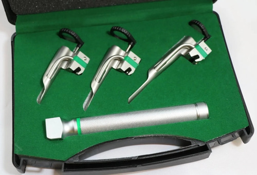 Laringoscopio Neonatal Led Fibra Óptica Miller 00,0,1, Acero